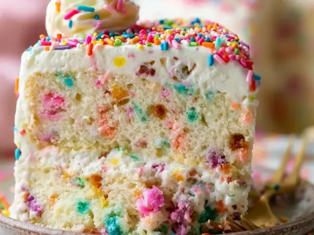 Birthday Funfetti Ice Cream Cake: No-Churn & Easy
