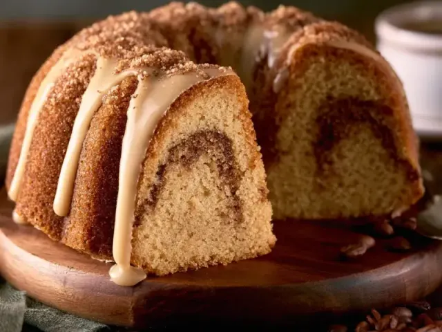 Brown Sugar Bundt Coffee Cake with Cinnamon Swirl