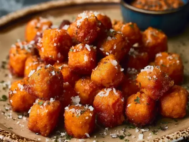 Crispy Sweet Potato Tots with a Secret for Extra Crunch