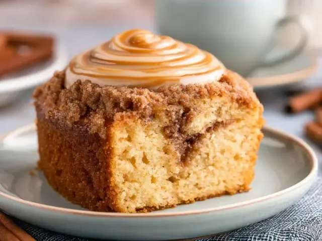 Easy Cinnamon Coffee Cake with Perfect Crumb Topping