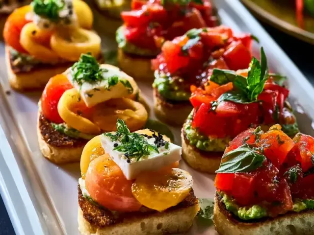 Easy Summer Appetizer Bites: Tomato & Peach Caprese Skewers