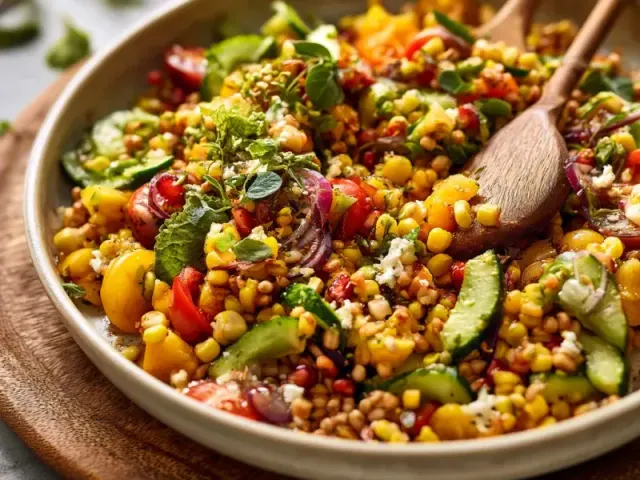 Healthy Summer Grain Salad That Actually Stays Crisp