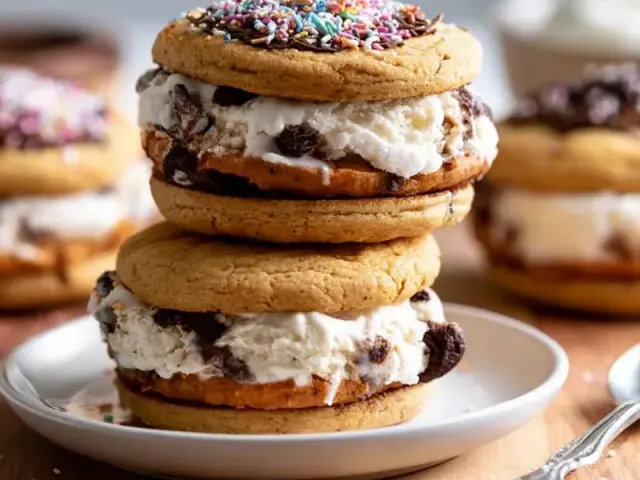 Homemade Ice Cream Sandwiches: Soft Cookies, No Spreading