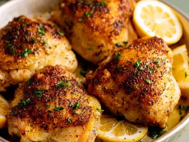 Juicy Lemon Pepper Chicken Thighs in 30 Minutes
