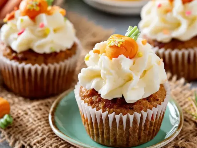 Lemon Carrot Easter Cupcakes
