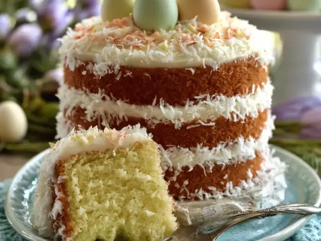 Lemon Coconut Easter Cake: Bright, Tender, and Easy to Decorate