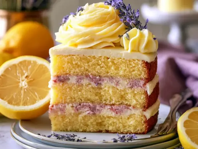 Lemon Lavender Cake: A Bright, Floral Layer Cake Recipe