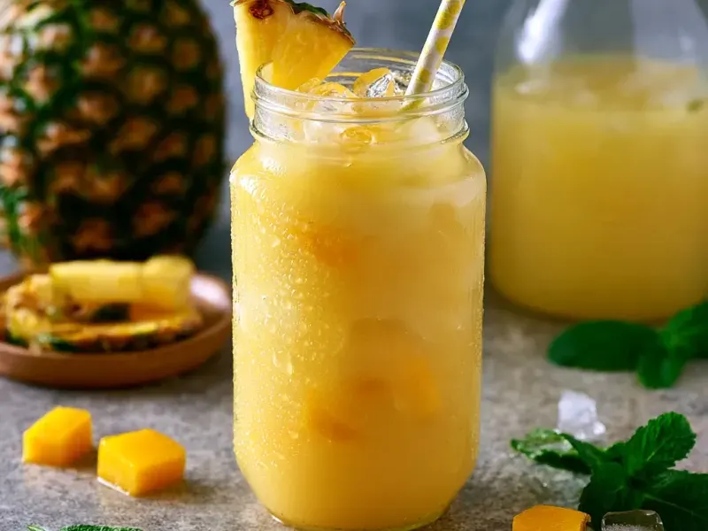 Mango Pineapple Refresher: Bright, Not Too Sweet