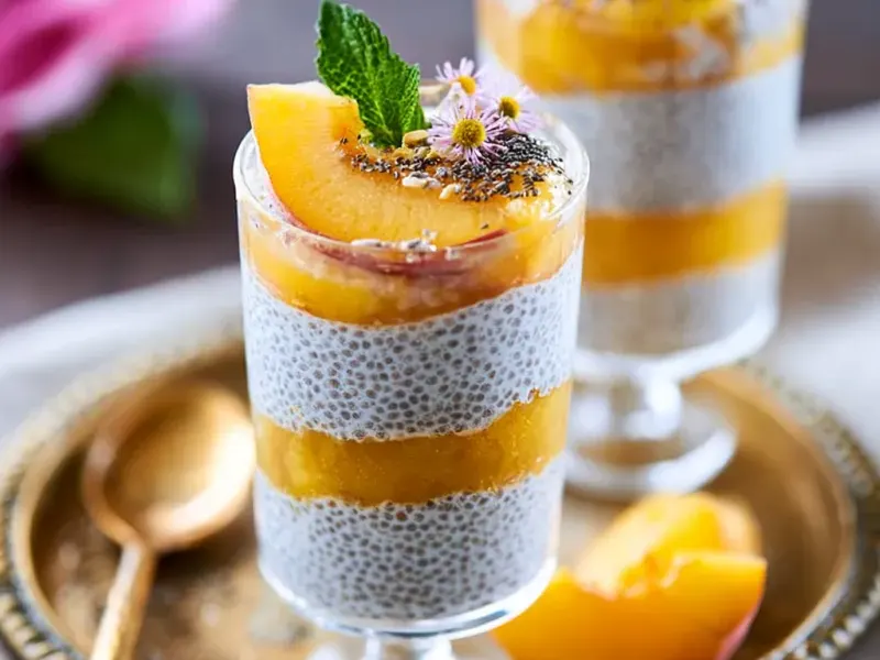 Peach Chia Pudding: Creamy No-Cook Breakfast