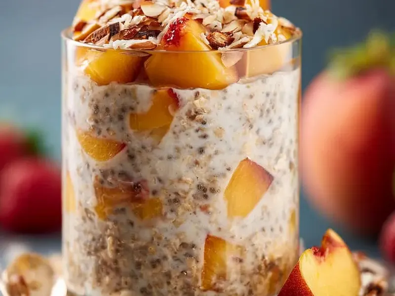 Peach Overnight Oats: Creamy, No-Cook Breakfast Idea