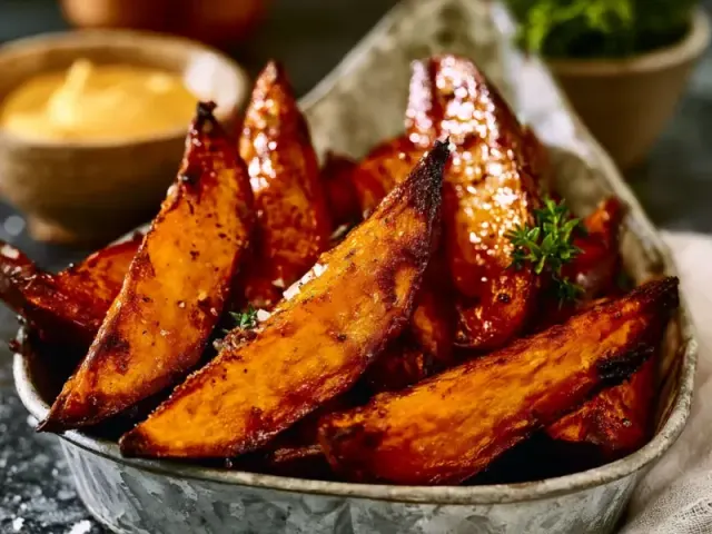 Perfect Baked Sweet Potato Wedges with a Crispy Edge