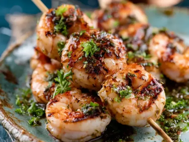 Perfect Grilled Shrimp Skewers Dinner Recipe