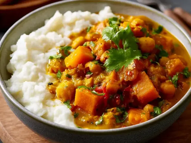 Sweet Potato Chickpea Curry: Creamy, Spiced & Weeknight-Easy