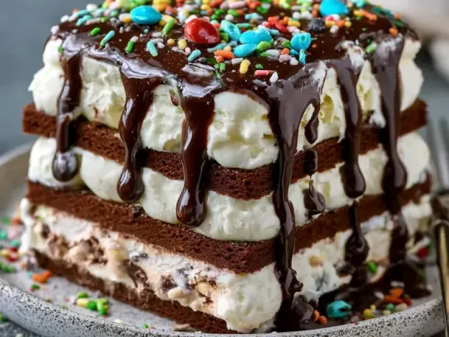 The Easiest Ice Cream Sandwich Cake Recipe (No-Bake)
