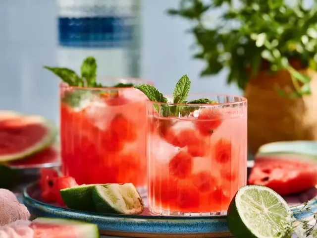 Vodka Watermelon Cooler Recipe with Frozen Fruit Trick