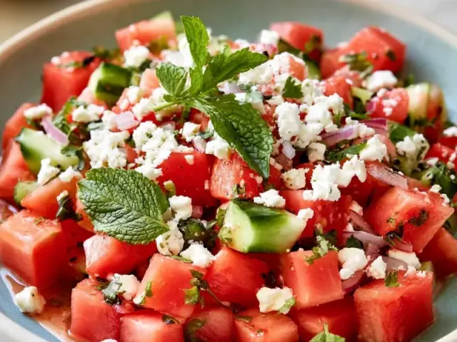 Watermelon Feta Salad: Perfect Ratio & Salting Tip